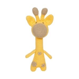giraffe crochet soft doll handmade soft toy doll for kids girls | washable & 6+ months up babies